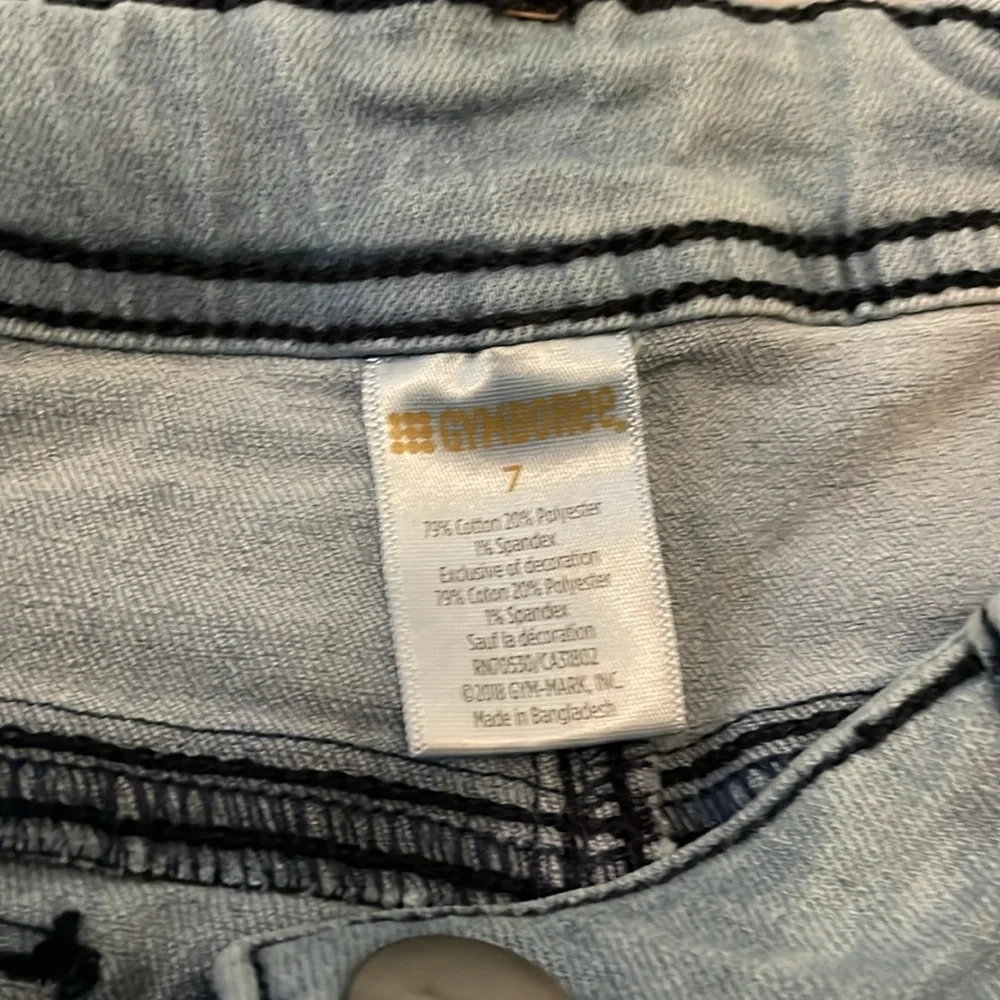 2018 Gymboree Outlet “Tails of the City” Cat Knee Jeans, Size 7
